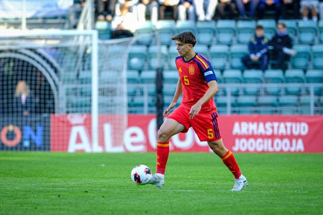 UEFA Under-17 European Championship, EM, Europameisterschaft Estonia 2026 Sergi Mayans in action during the UEFA Under-17 European Championship Group-A match between Estonia U-17 vs Spain U-17 national teams, Tallinn Estonia 25.05.2026 Tallinn A Le Coq Arena Estonia Copyright: xMaurixLevandix
