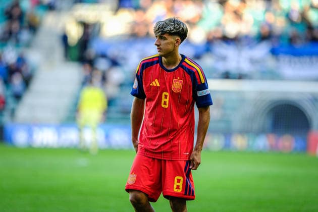 UEFA Under-17 European Championship, EM, Europameisterschaft Estonia 2026 Mauro Valeiro Mendez in action during the UEFA Under-17 European Championship Group-A match between Estonia U-17 vs Spain U-17 national teams, Tallinn Estonia 25.05.2026 Tallinn A Le Coq Arena Estonia Copyright: xMaurixLevandix