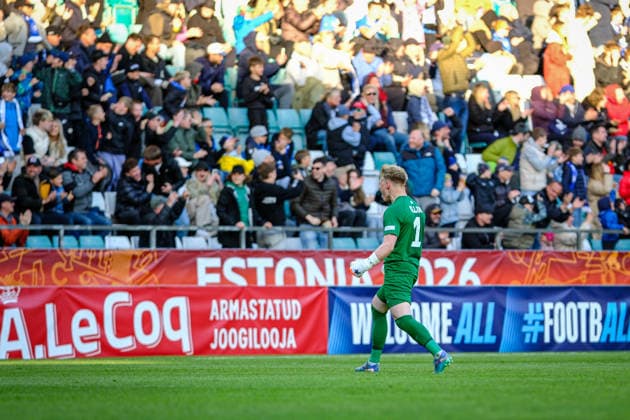 UEFA Under-17 European Championship, EM, Europameisterschaft Estonia 2026 Harly Ollin celebrating scoring the goal during the UEFA Under-17 European Championship Group-A match between Estonia U-17 vs Spain U-17 national teams, Tallinn Estonia 25.05.2026 Tallinn A Le Coq Arena Estonia Copyright: xMaurixLevandix
