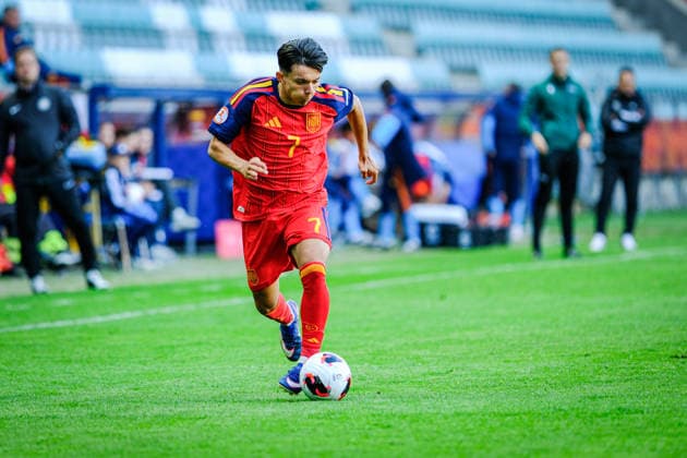 UEFA Under-17 European Championship, EM, Europameisterschaft Estonia 2026 Ruben Gomez in action during the UEFA Under-17 European Championship Group-A match between Estonia U-17 vs Spain U-17 national teams, Tallinn Estonia 25.05.2026 Tallinn A Le Coq Arena Estonia Copyright: xMaurixLevandix