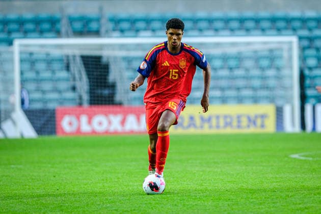 UEFA Under-17 European Championship, EM, Europameisterschaft Estonia 2026 Jorge Dominguez in action during the UEFA Under-17 European Championship Group-A match between Estonia U-17 vs Spain U-17 national teams, Tallinn Estonia 25.05.2026 Tallinn A Le Coq Arena Estonia Copyright: xMaurixLevandix