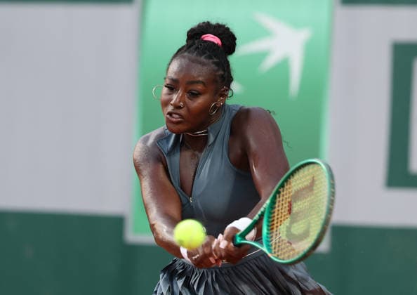 May 25, 2026, Paris, Ile De France, France: ALYCIA PARKS of USA during the match against L. Fernandez of USA in the first round of tennis tournament Roland Garros, Paris, France. Paris France - ZUMAc278 20260525_zsp_c278_067 Copyright: xMarcinxCholewinskix