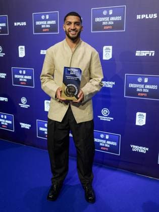 UTRECHT - Ismael Saibari is the VriendenLoterij Eredivisie Player of the Year. He received the award during the Eredivisie Awards Gala. JEROEN JUMELET ANP xVIxANPxSportx xxANPxIVx 559342129 originalFilename: 559342129.jpg