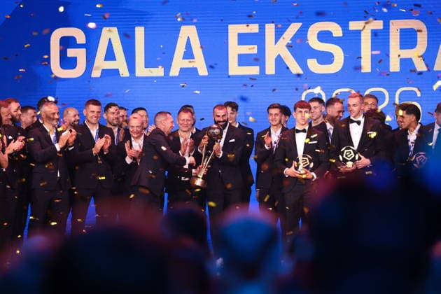 2026.05.25 Warszawa pilka nozna ekstraklasa Gala Ekstraklasy 2026 N z druzyna Lech Poznan Mistrz Polski Piotr Rutkowski Mikael Ishak Foto Przemyslaw Szyszka PressFocus 2026.05.25 Warszawa Football - Ekstraklasa Awards Gala 2026 Gala Ekstraklasy 2026 druzyna Lech Poznan Mistrz Polski Piotr Rutkowski Mikael Ishak Credit: Przemyslaw Szyszka PressFocus NEWSPIX.PL --- newspix.pl 