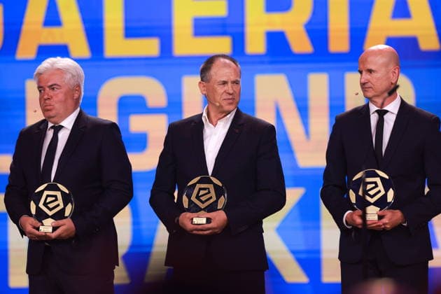 2026.05.25 Warszawa pilka nozna ekstraklasa Gala Ekstraklasy 2026 N z Marcin Animucki, Marek Magiera, Marek Chojnacki, Tomasz Wieszczycki Foto Przemyslaw Szyszka PressFocus 2026.05.25 Warszawa Football - Ekstraklasa Awards Gala 2026 Gala Ekstraklasy 2026 Marcin Animucki, Marek Magiera, Marek Chojnacki, Tomasz Wieszczycki Credit: Przemyslaw Szyszka PressFocus NEWSPIX.PL --- newspix.pl 