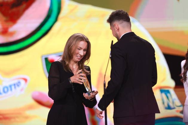 2026.05.25 Warszawa pilka nozna ekstraklasa Gala Ekstraklasy 2026 N z Izabela Karolczyk-Szafranska Bartosz Nowak Foto Przemyslaw Szyszka PressFocus 2026.05.25 Warszawa Football - Ekstraklasa Awards Gala 2026 Gala Ekstraklasy 2026 Izabela Karolczyk-Szafranska Bartosz Nowak Credit: Przemyslaw Szyszka PressFocus NEWSPIX.PL --- newspix.pl 