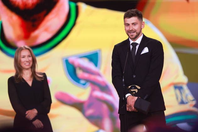 2026.05.25 Warszawa pilka nozna ekstraklasa Gala Ekstraklasy 2026 N z Izabela Karolczyk-Szafranska Bartosz Nowak Foto Przemyslaw Szyszka PressFocus 2026.05.25 Warszawa Football - Ekstraklasa Awards Gala 2026 Gala Ekstraklasy 2026 Izabela Karolczyk-Szafranska Bartosz Nowak Credit: Przemyslaw Szyszka PressFocus NEWSPIX.PL --- newspix.pl 