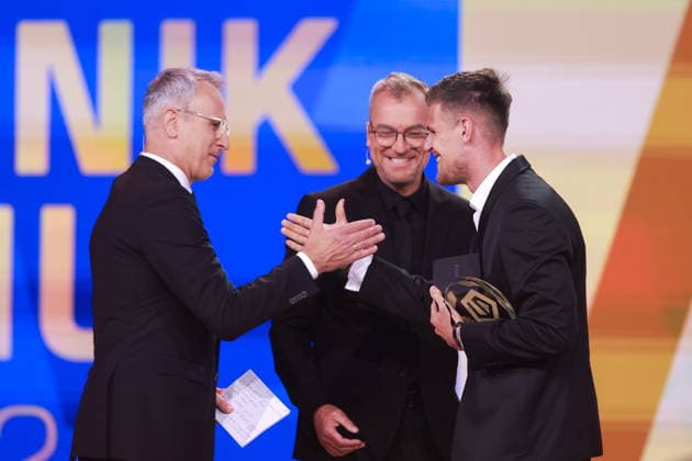 2026.05.25 Warszawa pilka nozna ekstraklasa Gala Ekstraklasy 2026 N z Karol Czubak Foto Przemyslaw Szyszka PressFocus 2026.05.25 Warszawa Football - Ekstraklasa Awards Gala 2026 Gala Ekstraklasy 2026 Karol Czubak Credit: Przemyslaw Szyszka PressFocus NEWSPIX.PL --- newspix.pl 