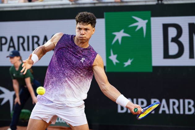 2026.05.25 Paryz Tenis French Open Roland Garros 2026 Daniel Merida - Ben Shelton N z Ben Shelton Foto Pawel Andrachiewicz PressFocus 2026.05.25 Paris Tennis - French Open Roland Garros 2026 Daniel Merida - Ben Shelton Ben Shelton Credit: Pawel Andrachiewicz PressFocus NEWSPIX.PL --- newspix.pl 