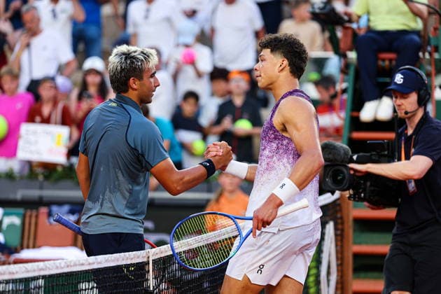 2026.05.25 Paryz Tenis French Open Roland Garros 2026 Daniel Merida - Ben Shelton N z Ben Shelton Foto Pawel Andrachiewicz PressFocus 2026.05.25 Paris Tennis - French Open Roland Garros 2026 Daniel Merida - Ben Shelton Ben Shelton Credit: Pawel Andrachiewicz PressFocus NEWSPIX.PL --- newspix.pl 