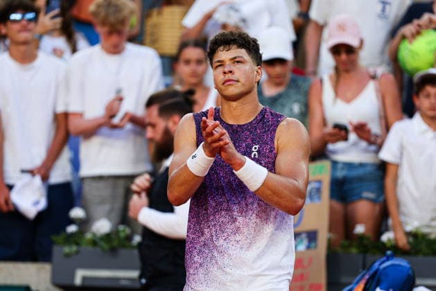 2026.05.25 Paryz Tenis French Open Roland Garros 2026 Daniel Merida - Ben Shelton N z Ben Shelton Foto Pawel Andrachiewicz PressFocus 2026.05.25 Paris Tennis - French Open Roland Garros 2026 Daniel Merida - Ben Shelton Ben Shelton Credit: Pawel Andrachiewicz PressFocus NEWSPIX.PL --- newspix.pl 