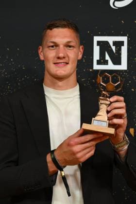 Pro League Awards 2026 ANTWERPEN, BELGIUM - MAY 25 : Scherpen Kjell goalkeeper of Royale Union Saint-Gilloise during the Pro League Award on May 25, 2026 in Antwerpen, Belgium, 25 05 2026 Antwerpen Belgium  Copyright: xVincentxKalutx