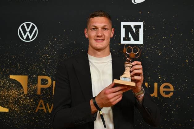 Pro League Awards 2026 ANTWERPEN, BELGIUM - MAY 25 : Scherpen Kjell goalkeeper of Royale Union Saint-Gilloise during the Pro League Award on May 25, 2026 in Antwerpen, Belgium, 25 05 2026 Antwerpen Belgium  Copyright: xVincentxKalutx