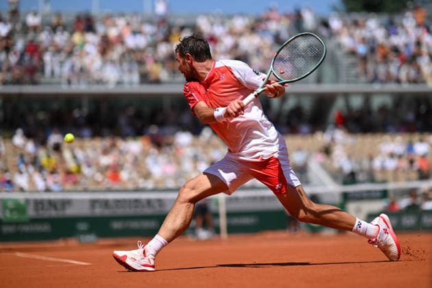 2026 French Open - Stan Wawrinka Stan Wawrinka (SUI) during the last match of his career at Roland-Garros, at the 2026 Roland Garros French Tennis open tournament in Paris, France, on May 25, 2026. Photo by Corinne Dubreuil ABACAPRESS.COM Paris France  Copyright: xDubreuilxCorinne ABACAx