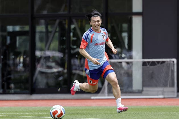 Ayase Ueda (JPN), MAY 26, 2026 - Football Soccer : Japan training camp at Prince Takamado Memorial JFA YUME Field in Chiba, Japan. Noxthirdxpartyxsales  aflo_332022239