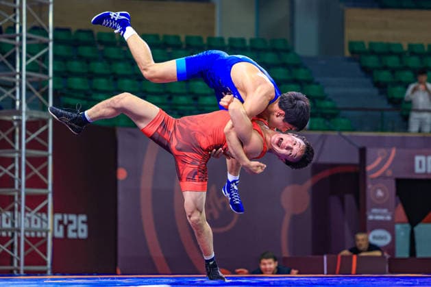 U23 Wrestling Asian Championships 61kg FS - Nurdanat Aitanov (KAZ) df. Iukhan Dokturbek Uulu (KGZ) *** U23 Wrestling Asian Championships 61kg FS Nurdanat Aitanov KAZ df Iukhan Dokturbek Uulu KGZ Copyright: xAmirrezaxAliasgarix xUnitedxWorlx Kadir Caliskan United World Wr