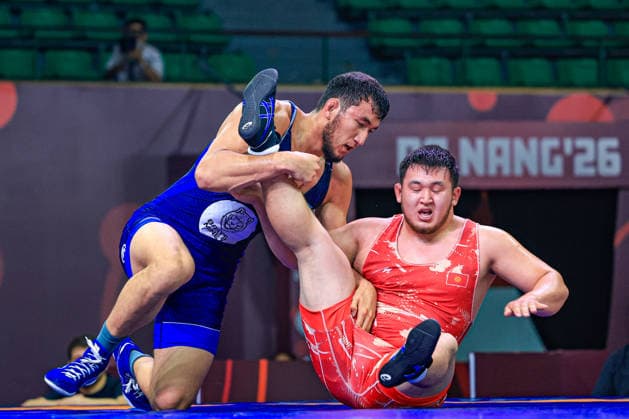 U23 Wrestling Asian Championships 125kg FS Rizabek Aitmukhan KAZ df Zhargalan Budazhapov KGZ Copyright: xAmirrezaxAliasgarix xUnitedxWorlx Kadir Caliskan United World Wr