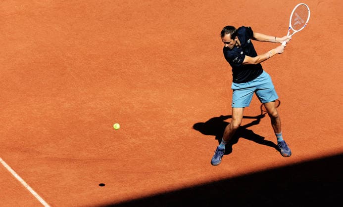 TENNIS - French Open 2026 PARIS,FRANCE,26.MAY.26 - TENNIS - ATP, Tennis Herren World Tour, French Open, Roland Garros, Grand Slam. Image shows Daniil Medvedev (---).  GEPAxpictures xMatthiasxHauer