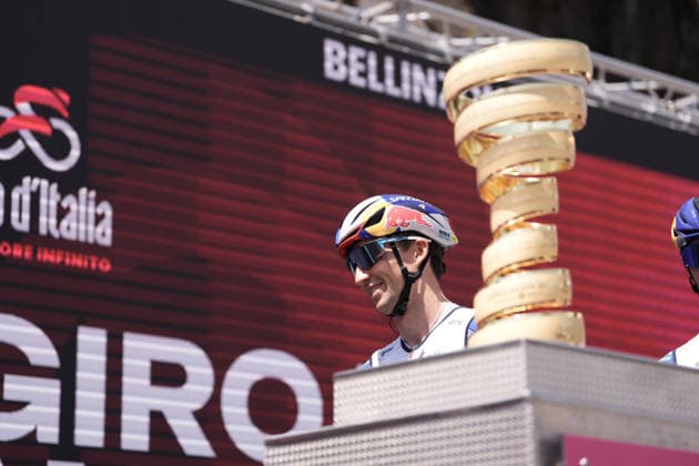 Australia™s Jai Hindley of Red Bull - Bora - Hansgrohe during Stage 16 of the Giro d™Italia, from Bellinzona to CarÃ¬, Switzerland, Tuesday, May 26, 2026.  Copyright: xMassimoxPaolone LaPressex