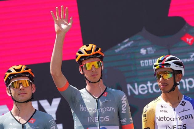 Netherlands™ Thymen Arensman of Netcompany Ineos during Stage 16 of the Giro d™Italia from Bellinzona to Cari Swiss, Tuesday May 26, 2026  Copyright: xSpada LaPressex
