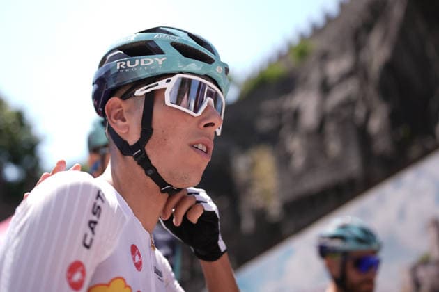 Portugal™s Afonso Oliveira Eulalio of Bahrain Victorious during Stage 16 of the Giro d™Italia, from Bellinzona to CarÃ¬, Switzerland, Tuesday, May 26, 2026.  Copyright: xMassimoxPaolone LaPressex