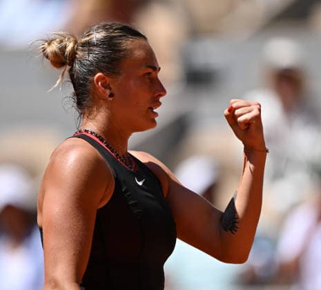 2026 French Open, Roland-Garros - Day 3 PARIS, FRANCE - MAY 26: Aryna Sabalenka in action against Jessica Bouzas Maneiro (not seen) of Spain in the Women s Singles first round match during Day Three of the 2026 French Open at Roland Garros on May 26, 2026 in Paris, France. Mustafa Yalcin Anadolu Paris France. Editorial use only. Please get in touch for any other usage.  Copyright: x2026xAnadoluxMustafaxYalcinx