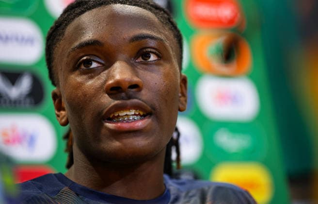 Republic of Ireland press conference, PK, Pressekonferenz FAI HQ, Dublin 26 5 2026 Jaden Umeh Jaden Umeh 26 5 2026  Copyright: x INPHO RyanxByrnex RB2_3257