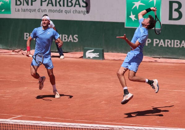 Constantin Frantzen Cap , Robin Haase Men Doubles, Men s Doubles Tennis French Open 2026 Roland Garros Paris France 26 May 2026 Copyright: xJuergenxHasenkopfx