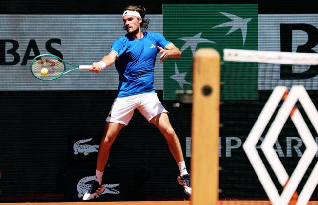 TENNIS - French Open 2026 PARIS,FRANCE,26.MAY.26 - TENNIS - ATP, Tennis Herren World Tour, French Open, Roland Garros, Grand Slam. Image shows Stefanos Tsitsipas (GRE).  GEPAxpictures xMatthiasxHauer