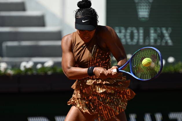 2026 French Open (Roland-Garros) - Day 3 PARIS, FRANCE - MAY 26: Naomi Osaka of Japan in action against Laura Siegemund (not seen) of Germany during a first-round women s singles match on the third day of the French Open (Roland Garros) in Paris, France, on May 26, 2026. Burak Akbulut Anadolu Paris France. Editorial use only. Please get in touch for any other usage.  Copyright: x2026xAnadoluxBurakxAkbulutx