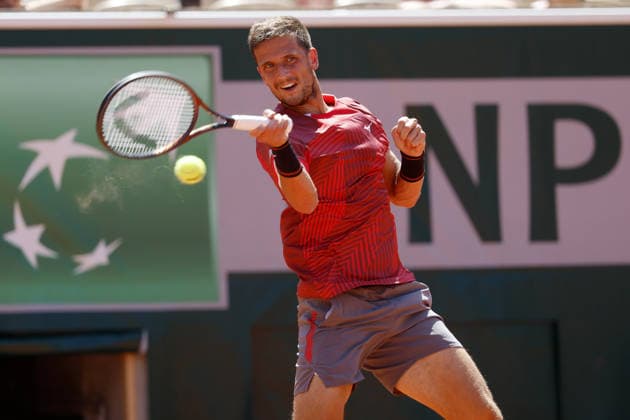 Czech tennis player Vit Kopriva, 1st round of the French Open 2026 on the Roland Garros courts in Paris, France, on May 26, 2026. (CTKxPhoto PavelxLebeda) CTKPhotoF202605260021301  CTKPhotoF202605260021301