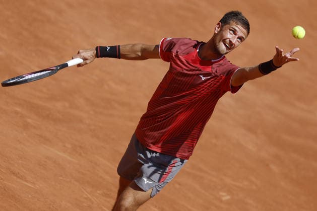 Czech tennis player Vit Kopriva, 1st round of the French Open 2026 on the Roland Garros courts in Paris, France, on May 26, 2026. (CTKxPhoto PavelxLebeda) CTKPhotoF202605260021501  CTKPhotoF202605260021501