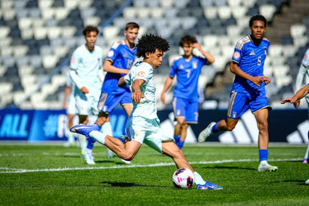 UEFA Under-17 European Championship, EM, Europameisterschaft Estonia 2026 Joshua Dago in action during the UEFA Under-17 European Championship Group-A match between Italy U-17 vs France U-17 national teams, Tallinn Estonia 26.05.2026 Tallinn A Le Coq Arena Estonia Copyright: xMaurixLevandix