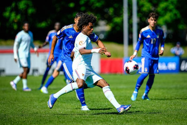 UEFA Under-17 European Championship, EM, Europameisterschaft Estonia 2026 Arone Gadou in action during the UEFA Under-17 European Championship Group-A match between Italy U-17 vs France U-17 national teams, Tallinn Estonia 26.05.2026 Tallinn A Le Coq Arena Estonia Copyright: xMaurixLevandix