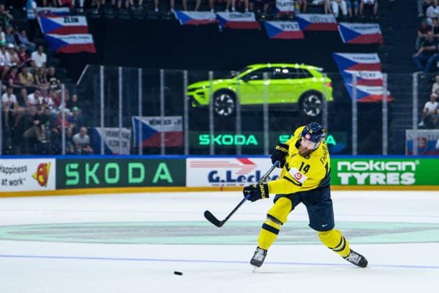 260526 Mattias Ekholm of Sweden during the 2026 IIHF Ice Hockey World Championship match between Sweden and Slovakia on May 26, 2026 in Fribourg Photo Jesper Zerman BILDBYRAN kod JZ JZ0730 ishockey ice hockey ishockey vm 2026 vm 2026 iihf world championship sverige sweden slovakien slovakia bbeng  Copyright: JESPERxZERMAN BB260526JZ050