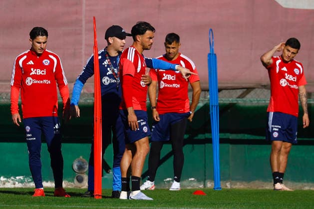 Futbol, Entrenamiento seleccion chilena. Entrenamiento de la seleccion chilena previo a los partidos amistosos contra Portugal y Republica Democratica del Congo. Complejo Deportivo Juan Pinto Duran Santiago, Chile. 26 05 2026 Dragomir Yankovic Photosport Football, Trainning session team Chile. Training of the Chilean team prior to the friendly matches against Portugal and the Democratic Republic of the Congo. Complejo Deportivo Juan Pinto Duran, Santiago, Chile. 26 05 2026 Dragomir Yankovic Photosport Entrenamiento seleccion chilena 26 05 2026 
