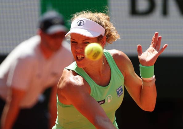 May 26, 2026, Paris, Ile De France, France: LAURA SIEGEMUND of Germany during the match against N. Osaka of Japan in the first round of tennis tournament Roland Garros, Paris, France. Paris France - ZUMAc278 20260526_zsp_c278_049 Copyright: xMarcinxCholewinskix