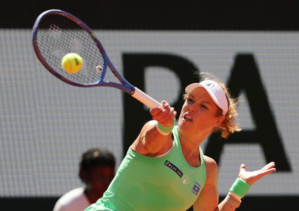 May 26, 2026, Paris, Ile De France, France: LAURA SIEGEMUND of Germany during the match against N. Osaka of Japan in the first round of tennis tournament Roland Garros, Paris, France. Paris France - ZUMAc278 20260526_zsp_c278_053 Copyright: xMarcinxCholewinskix