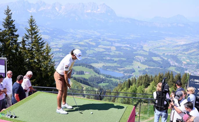 GOLF - Austrian Alpine Open KITZBUEHEL,AUSTRIA,26.MAY.26 - GOLF - DP World Tour, Austrian Alpine Open, GC Kitzbuehel-Schwarzsee-Reith, preview. Image shows Maximilian Steinlechner  GEPAxpictures xAmirxBeganovic