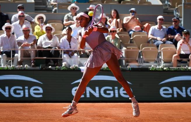 US Cori Dionne Coco Gauff pictured in action during the Roland Garros French Open tennis tournament, in Paris, France, Tuesday 26 May 2026. This year s tournament takes place from 18 May to 07 June. VIRGINIExLEFOUR  x175106150x