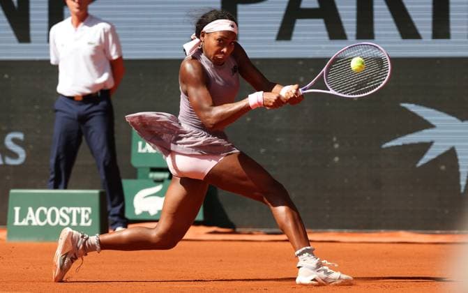 US Cori Dionne Coco Gauff pictured in action during the Roland Garros French Open tennis tournament, in Paris, France, Tuesday 26 May 2026. This year s tournament takes place from 18 May to 07 June. VIRGINIExLEFOUR  x175106154x