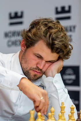 Norway Chess 2026 Oslo, Norway 20260526 Magnus Carlsen during the Norway Chess 2026 chess tournament at Deichman Bjorvika in Oslo Photo Fredrik Varfjell NTB Oslo Norway EDITORIAL USE ONLY RESTRICTED USE FOR BETTING COMPANIES  Copyright: xFredrikxVarfjellx xNTBx