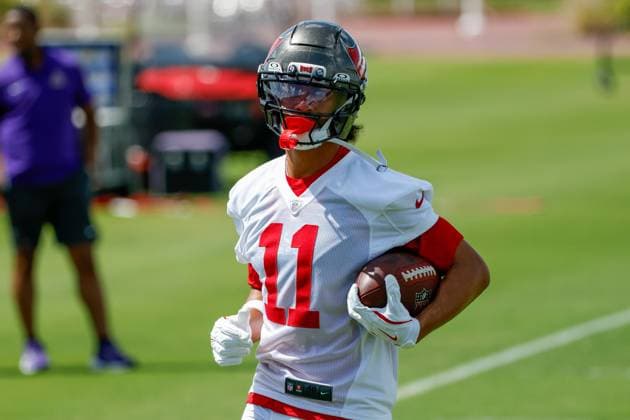 May 26, 2026, Tampa, Florida, USA: Tampa Bay Buccaneers wide receiver Jalen McMillan (11) finishes working on a route drill during OTA at the AdventHealth Training Center in Tampa on Tuesday, May 26, 2026. Florida News - May 26, 2026  - ZUMAs70_ 0857621252st Copyright: xJeffereexWoox