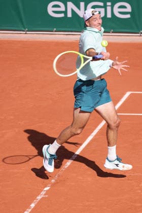 Jan Lennard Struff, GER, during first round of 2026 French Open at Roland Garros, Paris, 26 05 2026