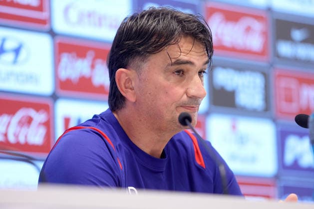 press conference, PK, Pressekonferenz of Zlatko Dalic Head coach Zlatko Dalic speaks during a Croatia national football team press conference at the Rujevica Stadium in Rijeka, Croatia, on May 26, 2026, ahead of friendly matches against Belgium and Slovenia as part of the team s pre-World Cup training.  NelxPavletic PIXSELL