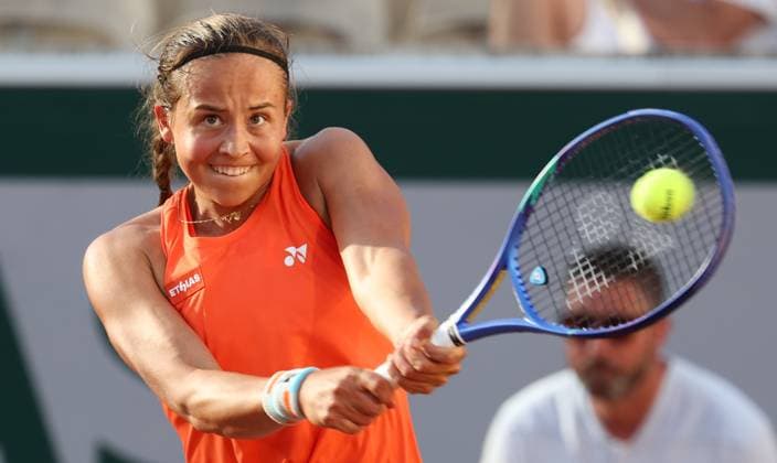 Belgian Hanne Vandewinkel pictured in action during a first round match in the women s singles between Belgian Vandewinkel and American Keys at the Roland Garros French Open tennis tournament, in Paris, France, Tuesday 26 May 2026. This year s tournament takes place from 18 May to 07 June. VIRGINIExLEFOUR  x175115143x