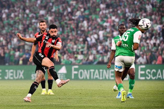 AS Saint Etienne v OGC Nice - Ligue 1 McDonald s 2025 2026 - Relegation Promotion Playoffs 08 Morgan SANSON (ogcn) during the Ligue 1 Relegation Promotion match between Saint Etienne and Nice at Stade Geoffroy-Guichard on May 26, 2026 in Saint-Etienne, France. Saint-Etienne France  Copyright: xFEPx 776502188