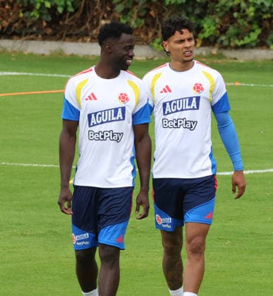 Colombia national team, Nationalteam Training Ahead Of The 2026 World Cup Davinson Sanchez and Richard Rios of the Colombian national team train weeks before the 2026 World Cup, in Bogota, Colombia, on may 26, 2026. Bogota Colombia  Copyright: xDanielxGarzonxHerazox originalFilename:garzonherazo-colombia260526_npuMW.jpg