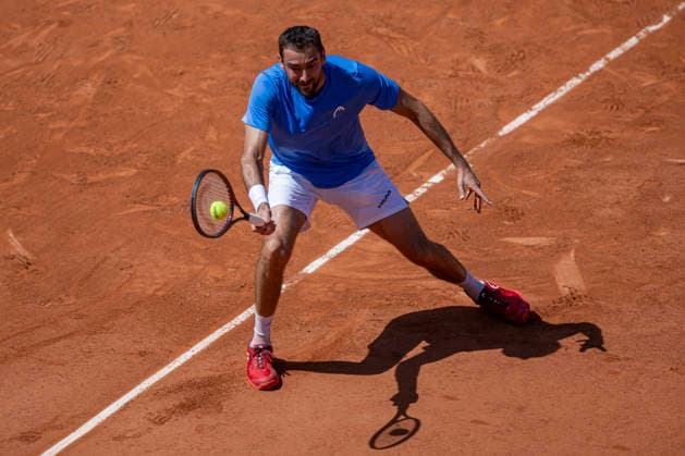 2026 French Open - Day Three Marin Cilic returns the ball against Moise Kouame during the Roland Garros Grand Slam Tournament on Day 03 in Paris, France, on May 26, 2026. Paris France  Copyright: xRobertxSzaniszlox originalFilename:szaniszlo-notitle260526_npmL8.jpg