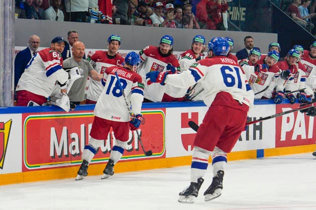 FRIBOURG, SWITZERLAND MAY 26 Dominik Kubalik of Czechia celebrates his goal during the 2026 IIHF Ice Hockey World Championship Switzerland game between Czechia and Canada at BCF Arena on May 26, 2026 in Fribourg, Fribourg Fribourg BCF Arena Fribourg Switzerland Copyright: xJustPictures.ch JarixPestelaccix jp-en-EuSpIm-JP6_JAR_Czechia_Canada_26May2026_00059